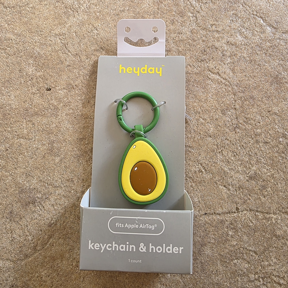 Heyday Silver Keychain & Holder Heyday Apple AirTag Holder Keychain Avocado Sili